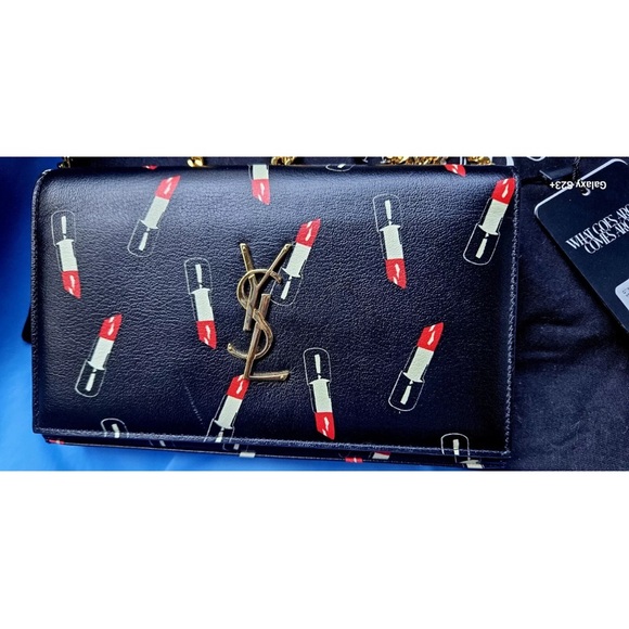 Authentic crossbody YSL Kate Lipstick purse with gold hardware. - Picture 3 of 7